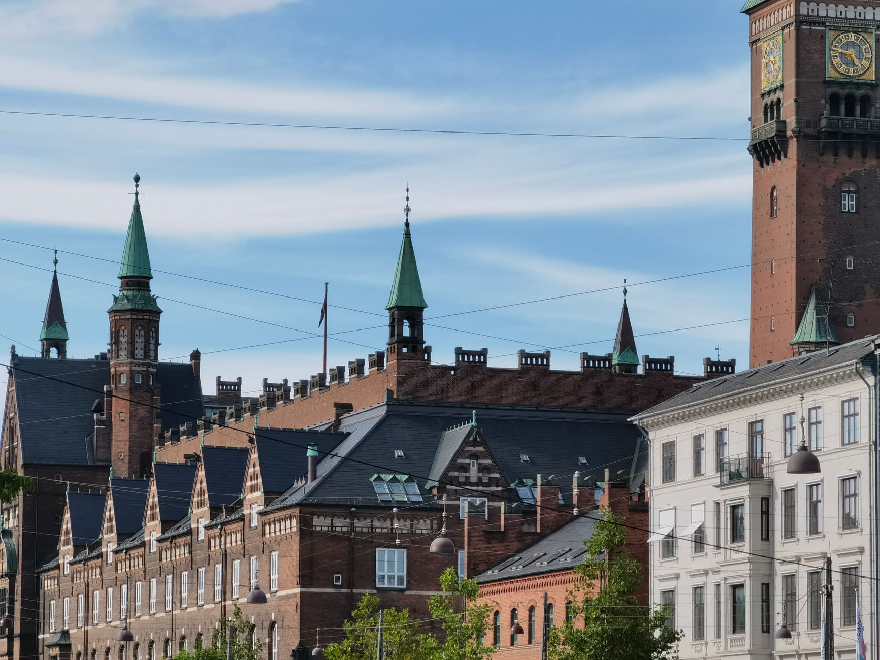 Bygninger i København set i dagslys